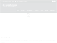 Tablet Screenshot of kanzlei-wrobel.de